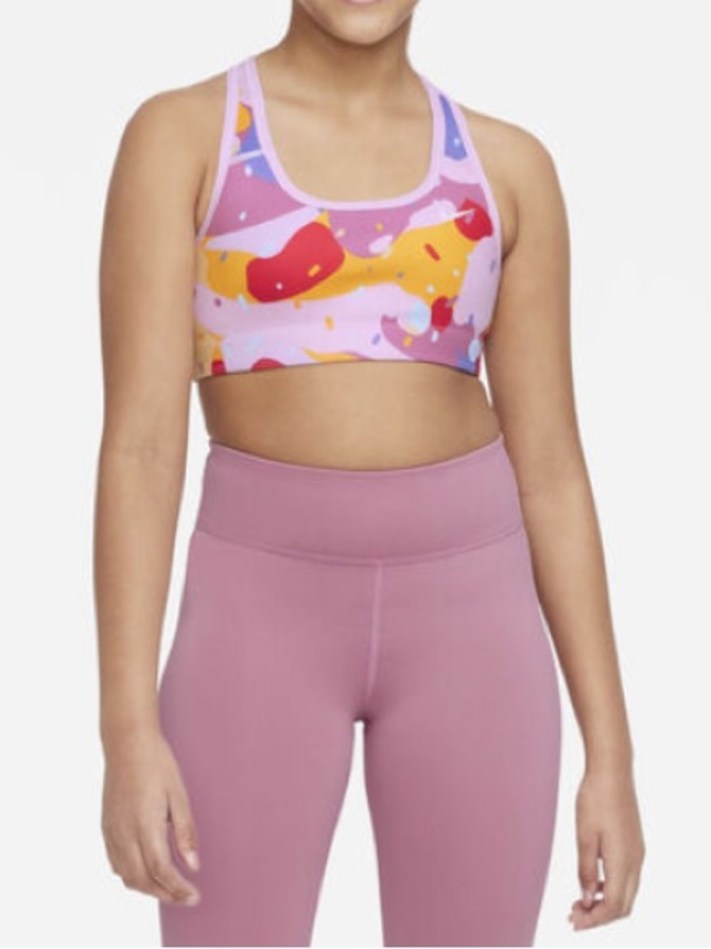 Pink Foam Reversible Nike Sports Bra
